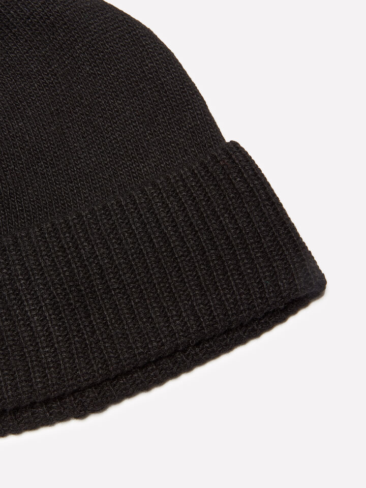 Cappello nero in misto cashmere - null - Nero | Sisley image number 2